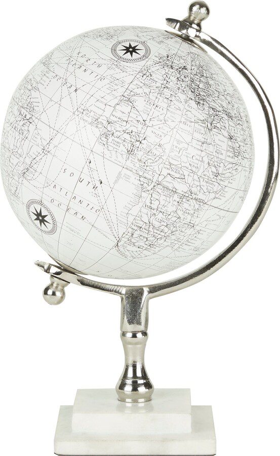 Marble Base Globe White/Black