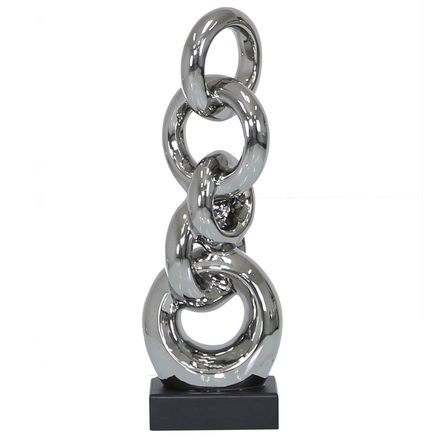 Circle Silver Base Decor