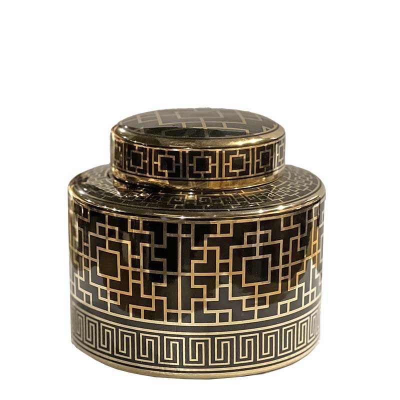 BLACK & GOLD FANCY JAR