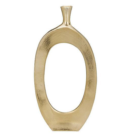 Big Open Cut Out Vase, Champagne