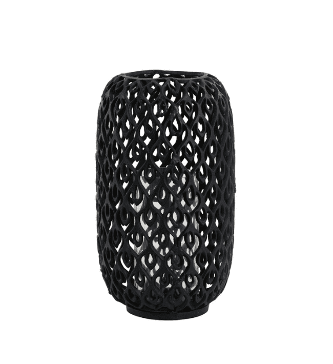 Lattice Noir Decorative Vase