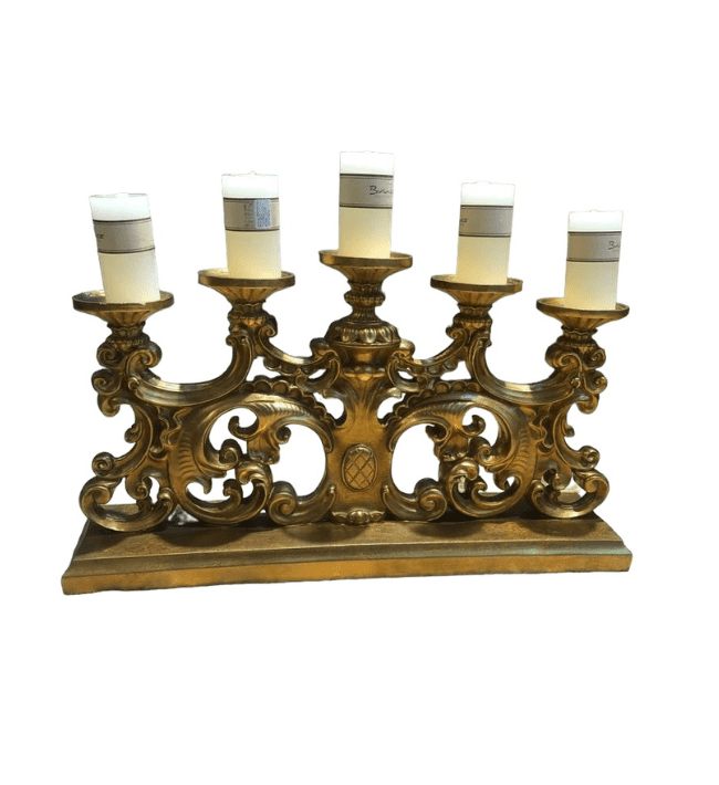 Gold Candle Stand Decor