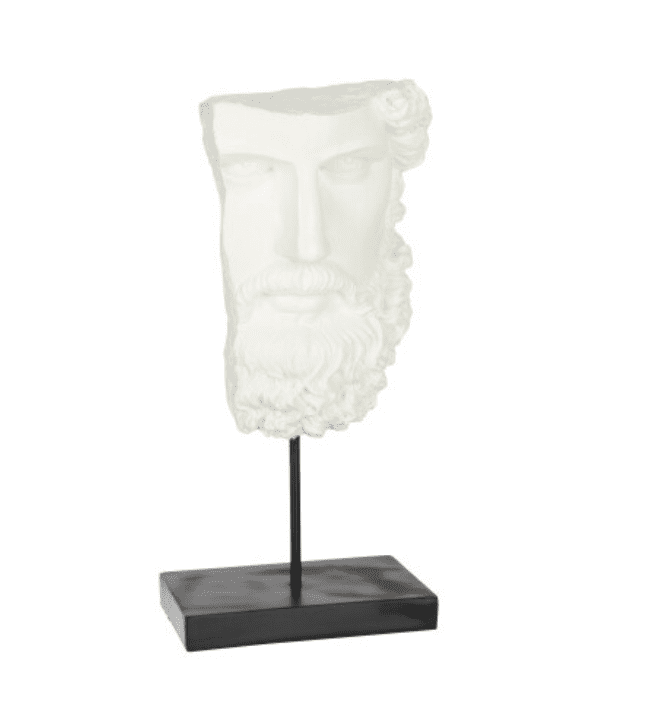 Greek Statue On Foot Poly White