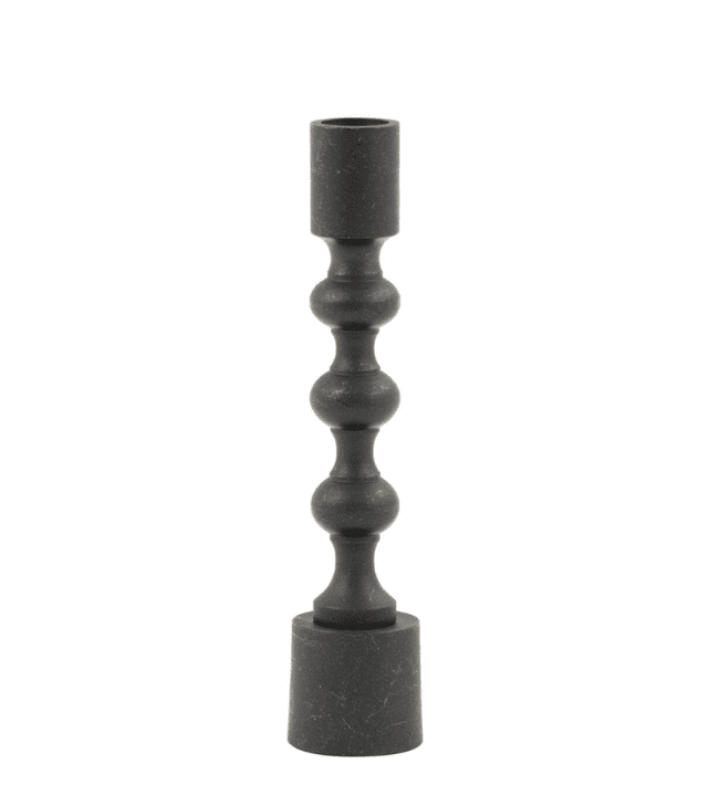 Matt Black Candle Holder