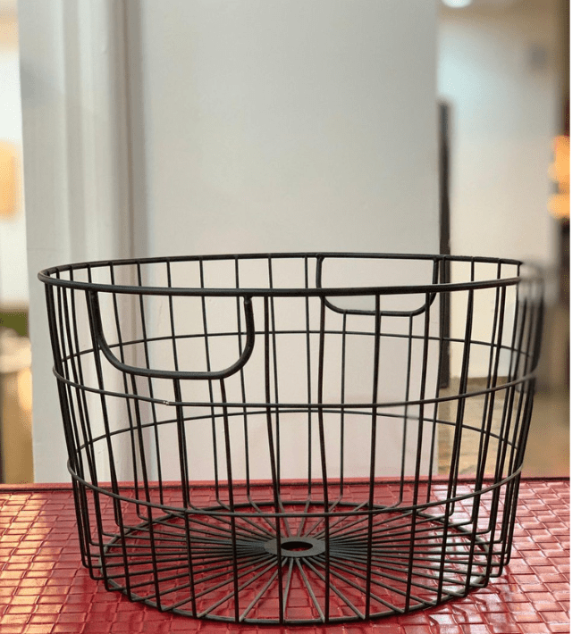 Round Wire Basket Black