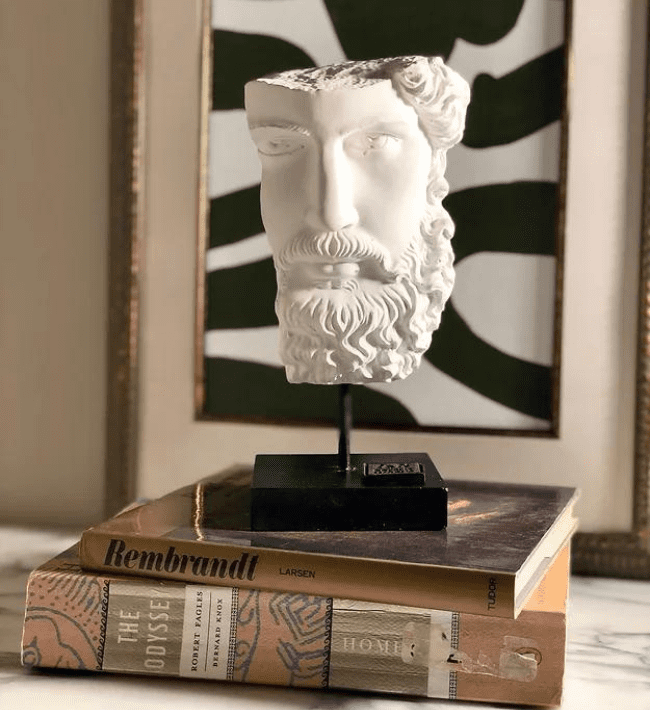 Greek Statue On Foot Poly White - Image 2